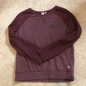 Vans maroon crew neck